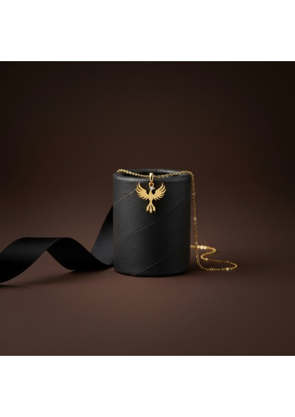 8 Ayar Altın Kolye Ucu Anka Kuşu GM4861 1 gr modelleri