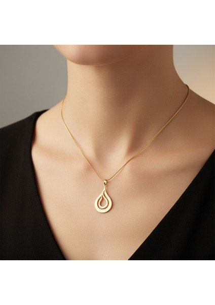 14 Ayar Altın Kolye Ucu Gramofon Plakası GM4675 0.5 gr