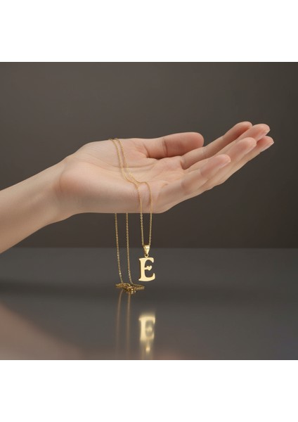 14 Ayar Altın Kolye Ucu Harf E GM6035 1 gr fiyatları