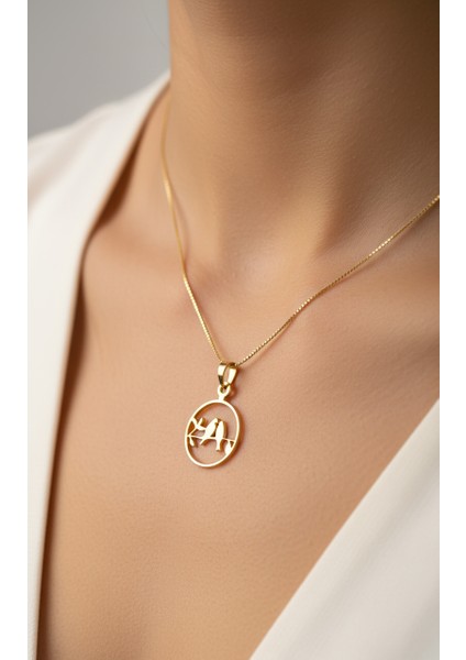 14 Ayar Altın Kolye Ucu Kuş GM3324 1 gr