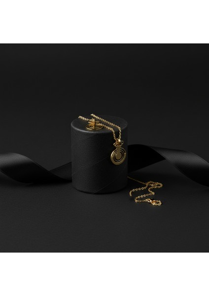 14 Ayar Altın Kolye Ucu Gramofon Plakası GM4672 1 gr modelleri