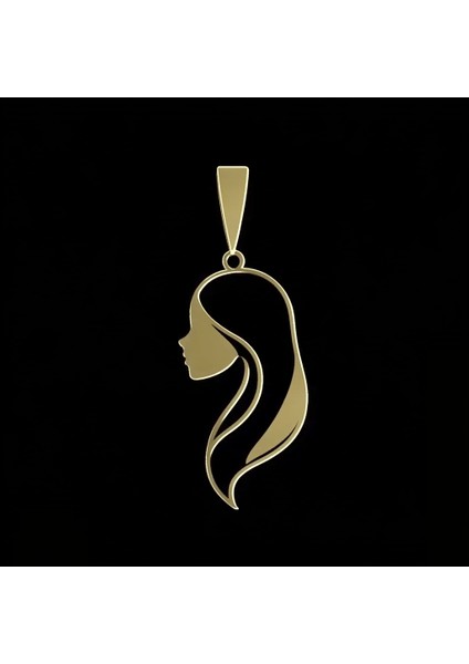 8 Ayar Altın Kolye Ucu Kız GM3750 1 gr fırsatları