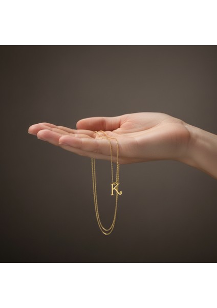 14 Ayar Altın Kolye Ucu Harf K GM6098 1 gr fiyatları