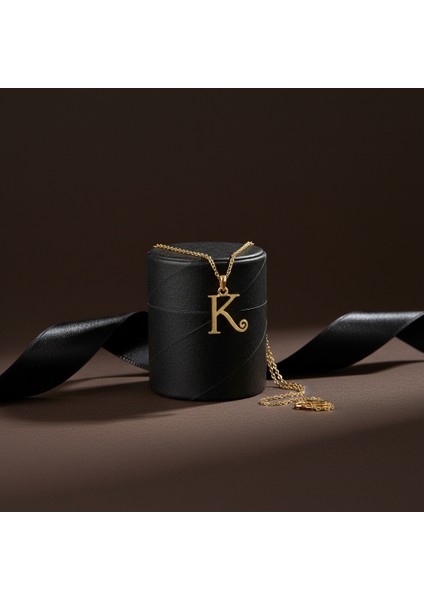 14 Ayar Altın Kolye Ucu Harf K GM6098 1 gr modelleri