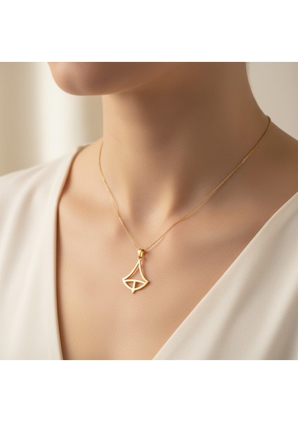 8 Ayar Altın Kolye Ucu Tekne GM3827 1 gr