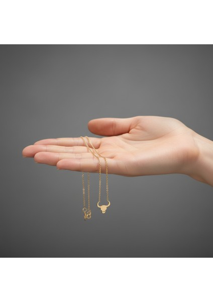 14 Ayar Altın Kolye Ucu Boğa GM5316 1 gr fiyatları