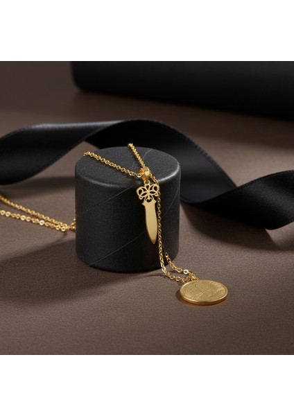 14 Ayar Altın Kolye Ucu Hançer GM4514 1 gr modelleri