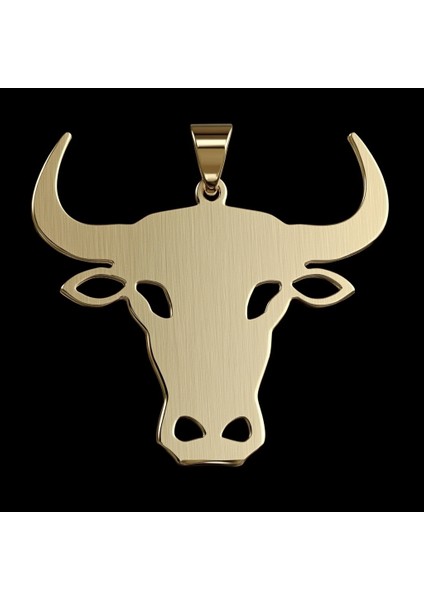 14 Ayar Altın Kolye Ucu Boğa GM5319 0.5 gr modelleri