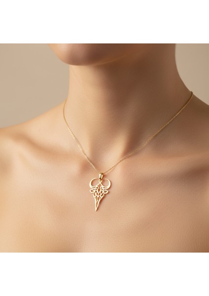 14 Ayar Altın Kolye Ucu Boğa GM5325 0.5 gr