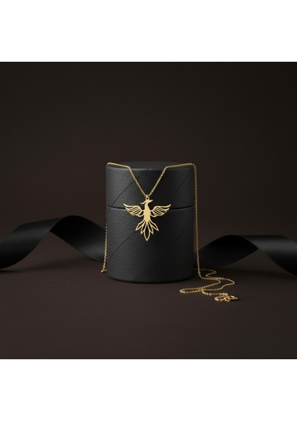 14 Ayar Altın Kolye Ucu Anka Kuşu GM4865 0.5 gr modelleri