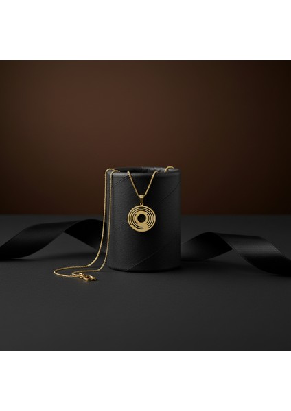 8 Ayar Altın Kolye Ucu Gramofon Plakası GM4670 1 gr modelleri