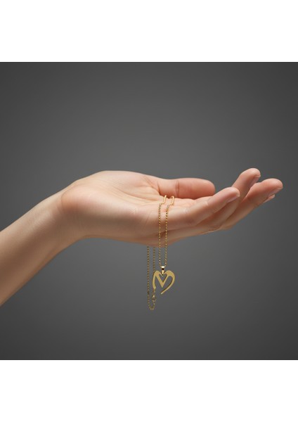 8 Ayar Altın Kolye Ucu Harf M GM6126 0.5 gr fiyatları