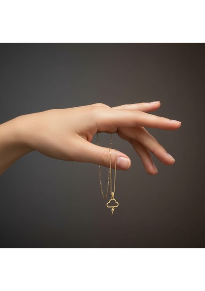 14 Ayar Altın Kolye Ucu Bulut GM5905 1 gr fiyatları