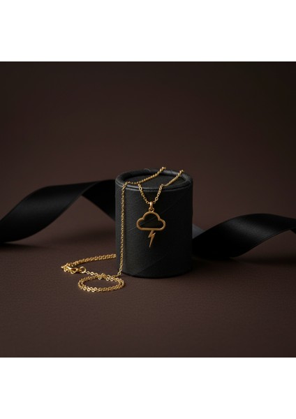 14 Ayar Altın Kolye Ucu Bulut GM5905 1 gr modelleri