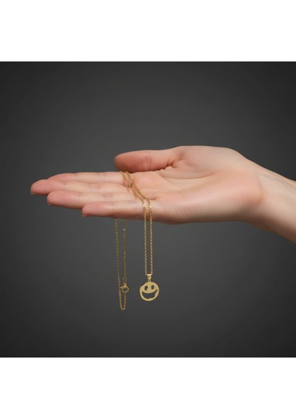 8 Ayar Altın Kolye Ucu Gülen Yüz GM5042 1 gr fiyatları