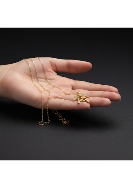 14 Ayar Altın Kolye Ucu Kaplumbağa GM5158 1 gr fiyatları