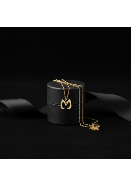 14 Ayar Altın Kolye Ucu Harf M GM6124 0.5 gr modelleri