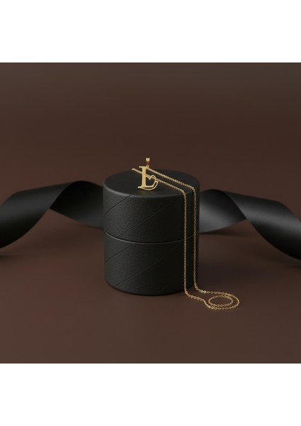 14 Ayar Altın Kolye Ucu Harf L GM6103 0.5 gr modelleri