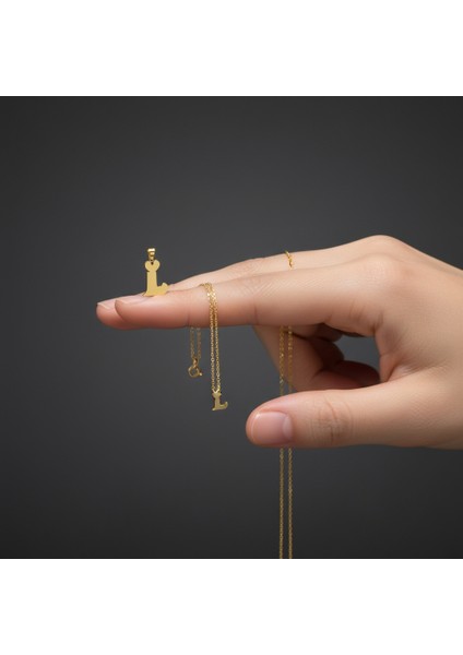 8 Ayar Altın Kolye Ucu Harf L GM6104 0.5 gr fiyatları