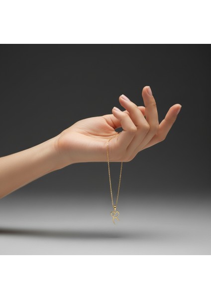 8 Ayar Altın Kolye Ucu Harf R GM6176 0.5 gr fiyatları