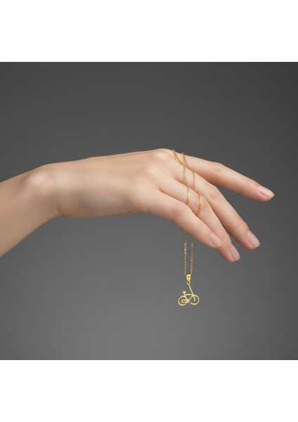 8 Ayar Altın Kolye Ucu Bisiklet GM4496 1 gr fiyatları