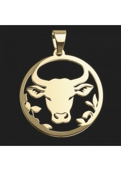 14 Ayar Altın Kolye Ucu Boğa GM5326 1 gr modelleri