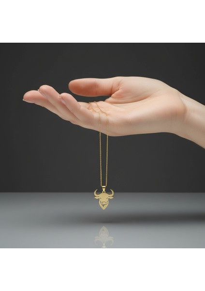 14 Ayar Altın Kolye Ucu Boğa GM5324 1 gr fiyatları