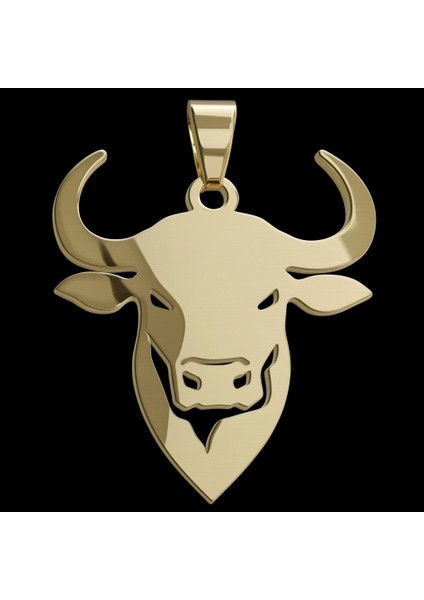 14 Ayar Altın Kolye Ucu Boğa GM5324 1 gr modelleri