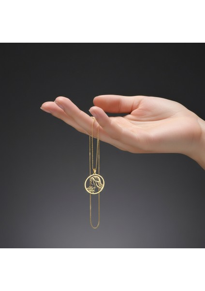 14 Ayar Altın Kolye Ucu Kız GM3742 1 gr fiyatları