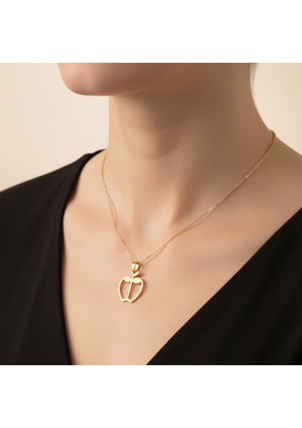 14 Ayar Altın Kolye Ucu Elma GM5252 1 gr