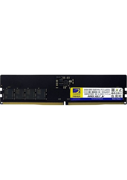 32 GB Ddr5 5600MHZ CL46 Twınmos Dt TMD532GB5600U46WO