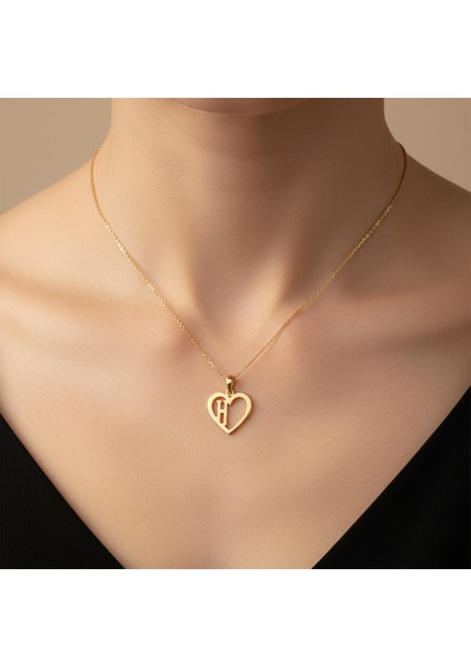 8 Ayar Altın Kolye Ucu Harf H GM6060 0.5 gr