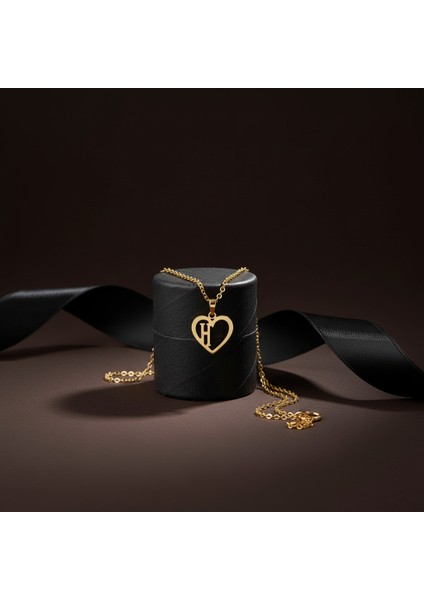 8 Ayar Altın Kolye Ucu Harf H GM6060 0.5 gr modelleri