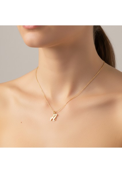 14 Ayar Altın Kolye Ucu Harf A GM3325 1 gr