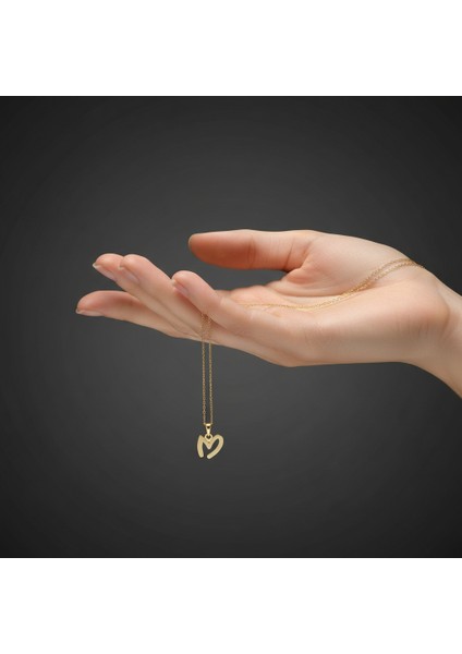 8 Ayar Altın Kolye Ucu Harf M GM6122 1 gr fiyatları