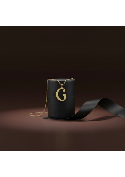 8 Ayar Altın Kolye Ucu Harf G GM6052 0.5 gr modelleri