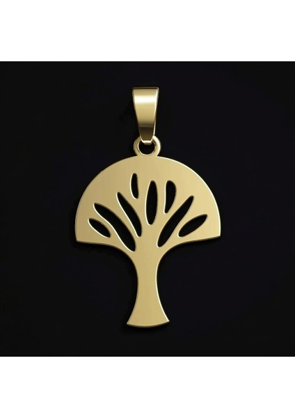 8 Ayar Altın Kolye Ucu Ağaç GM5130 0.5 gr fırsatları