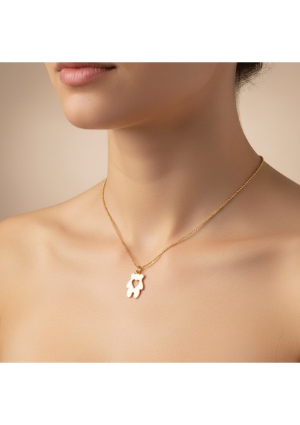 8 Ayar Altın Kolye Ucu Ayı GM6461 1 gr