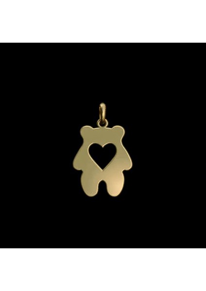 8 Ayar Altın Kolye Ucu Ayı GM6461 1 gr modelleri