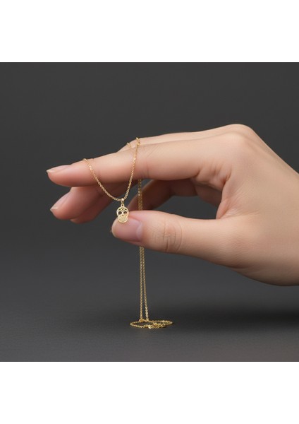 8 Ayar Altın Kolye Ucu Kafatası GM3997 0.5 gr fiyatları