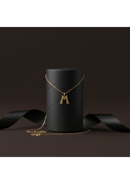 14 Ayar Altın Kolye Ucu Harf M GM2995 1 gr modelleri