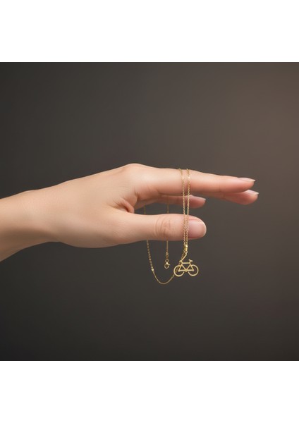 14 Ayar Altın Kolye Ucu Bisiklet GM4488 1 gr fiyatları