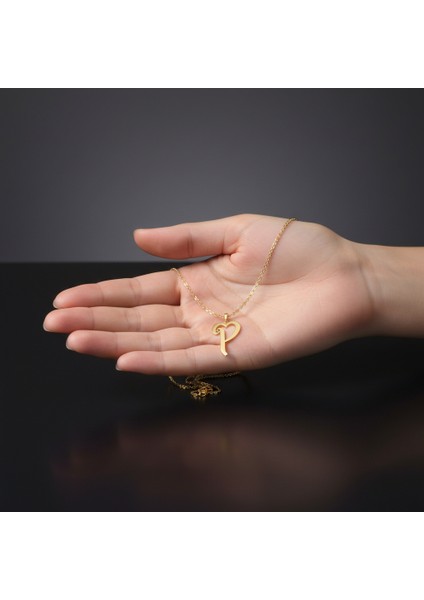 14 Ayar Altın Kolye Ucu Harf P GM6154 1 gr fiyatları