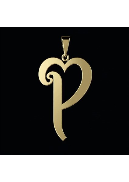 14 Ayar Altın Kolye Ucu Harf P GM6154 1 gr fırsatları
