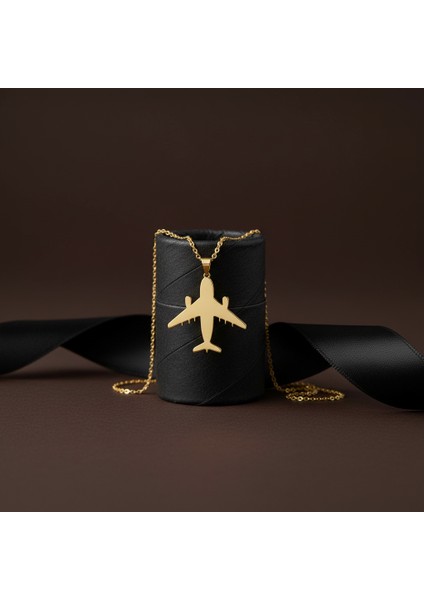 8 Ayar Altın Kolye Ucu Uçak GM4417 0.5 gr modelleri