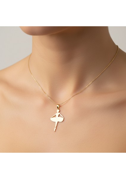 14 Ayar Altın Kolye Ucu Dans GM6603 1 gr