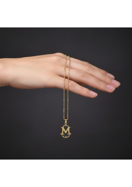 8 Ayar Altın Kolye Ucu Harf M GM6133 0.5 gr fiyatları