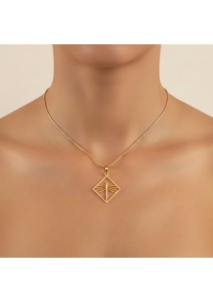 8 Ayar Altın Kolye Ucu Yusufçuk GM6679 0.5 gr