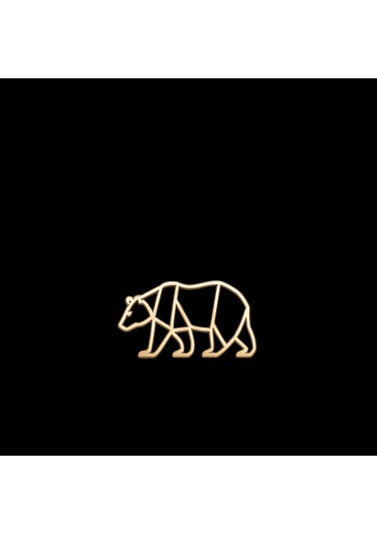 8 Ayar Altın Kolye Ucu Ayı GM6455 1 gr modelleri