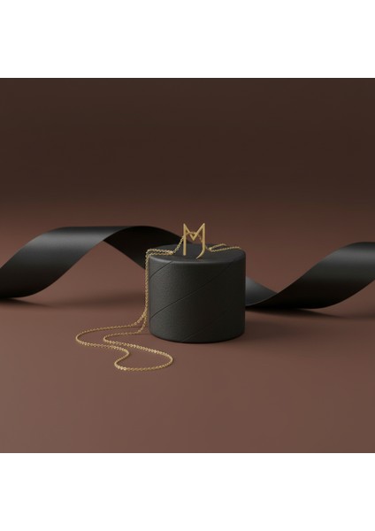 14 Ayar Altın Kolye Ucu Harf M GM2998 1 gr modelleri